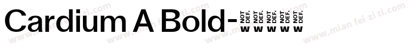 Cardium A Bold字体转换